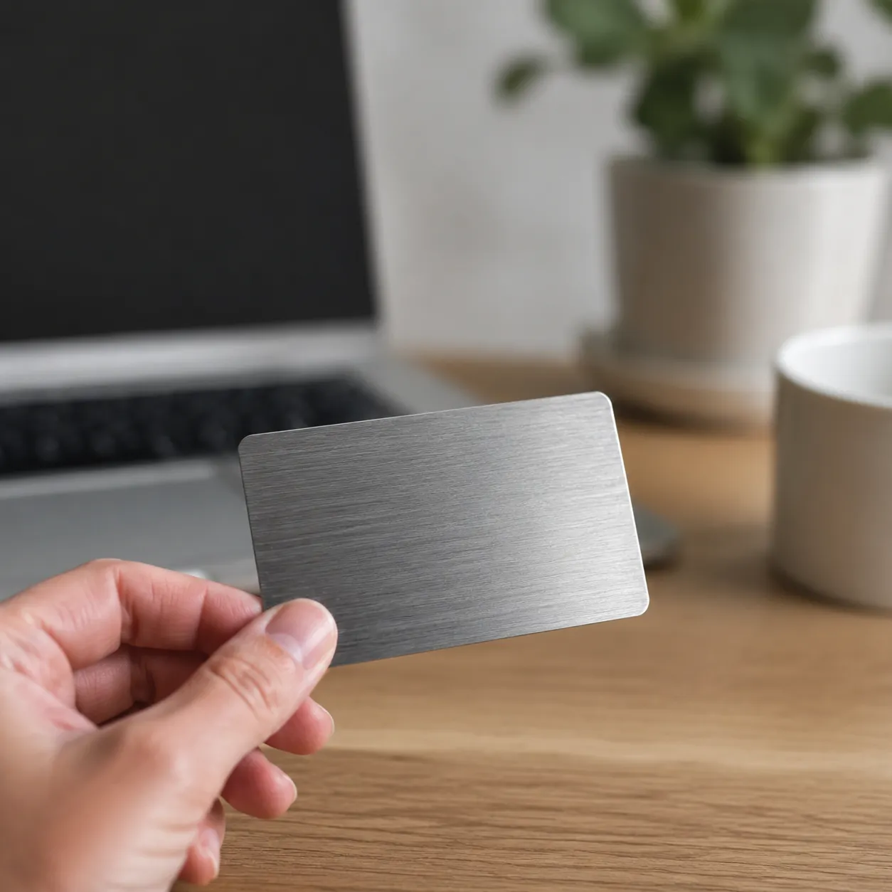 Industrial-grade metal RFID blocking card aluminum stainless steel RFID shielding for wallet