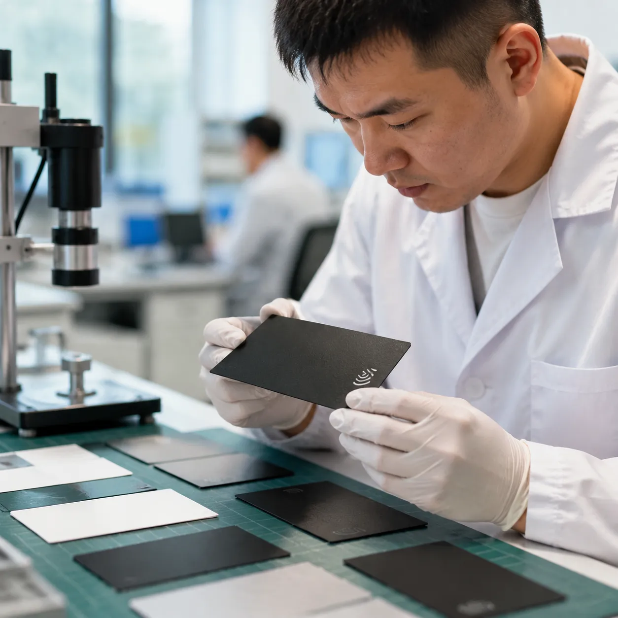 RFID signal blocking card quality assurance and RF validation testing