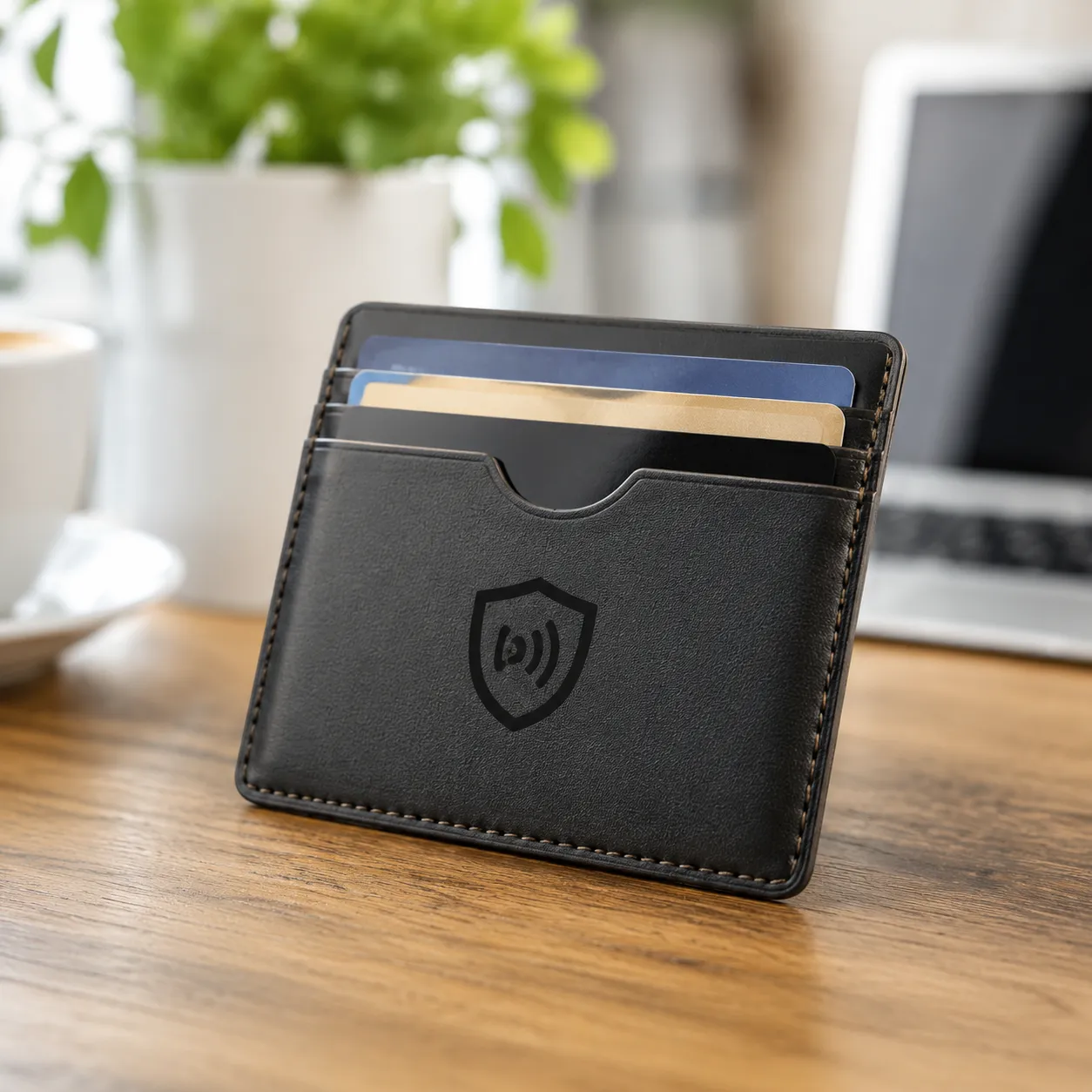 Plastic RFID access blocking card CR80 PVC wallet shield 13.56 MHz