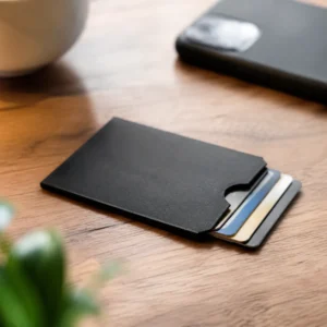 RFID blocking wallet insert sheet for slim leather wallet OEM skimming protection