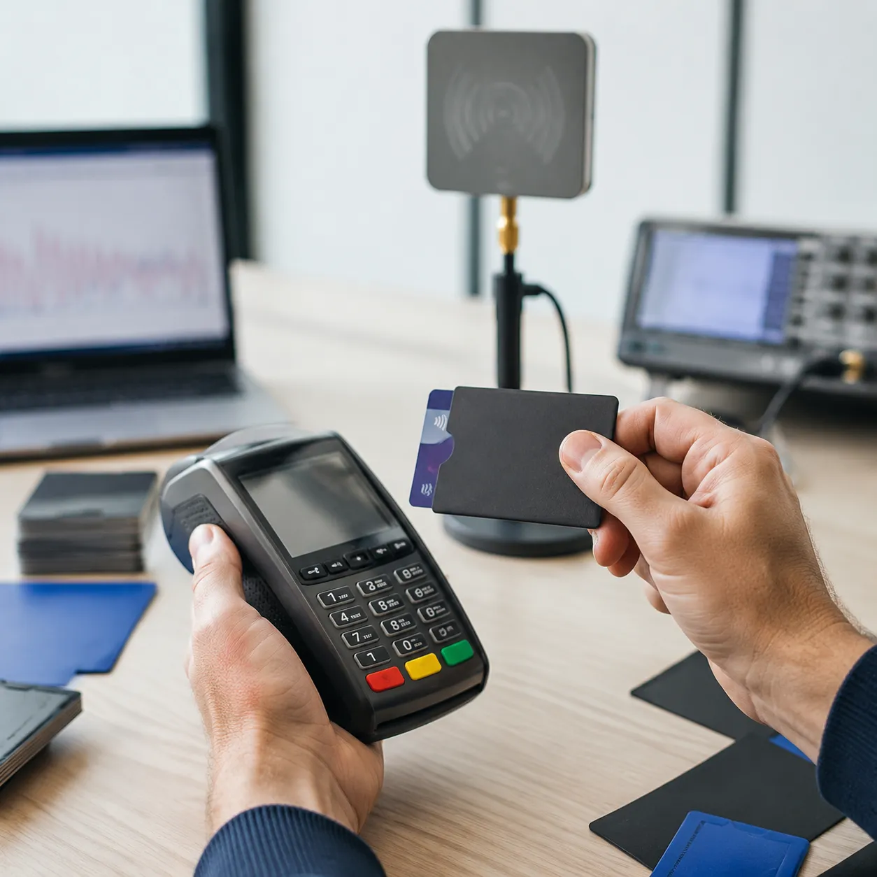 RFID blocking credit card protector compliance testing