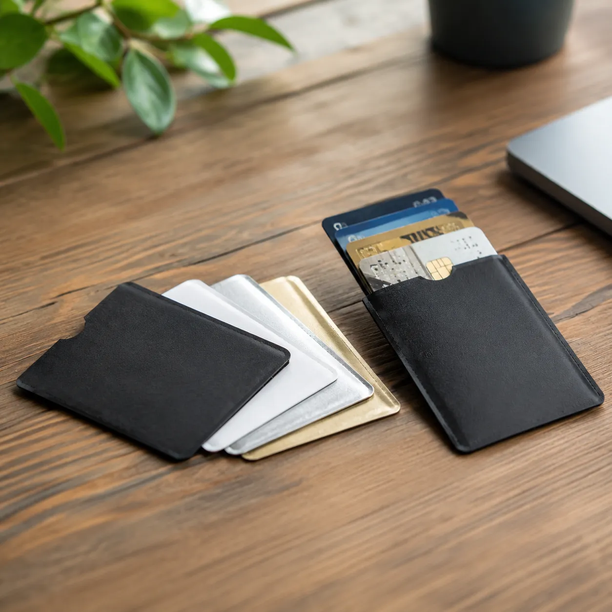 RFID blocking credit card protector materials