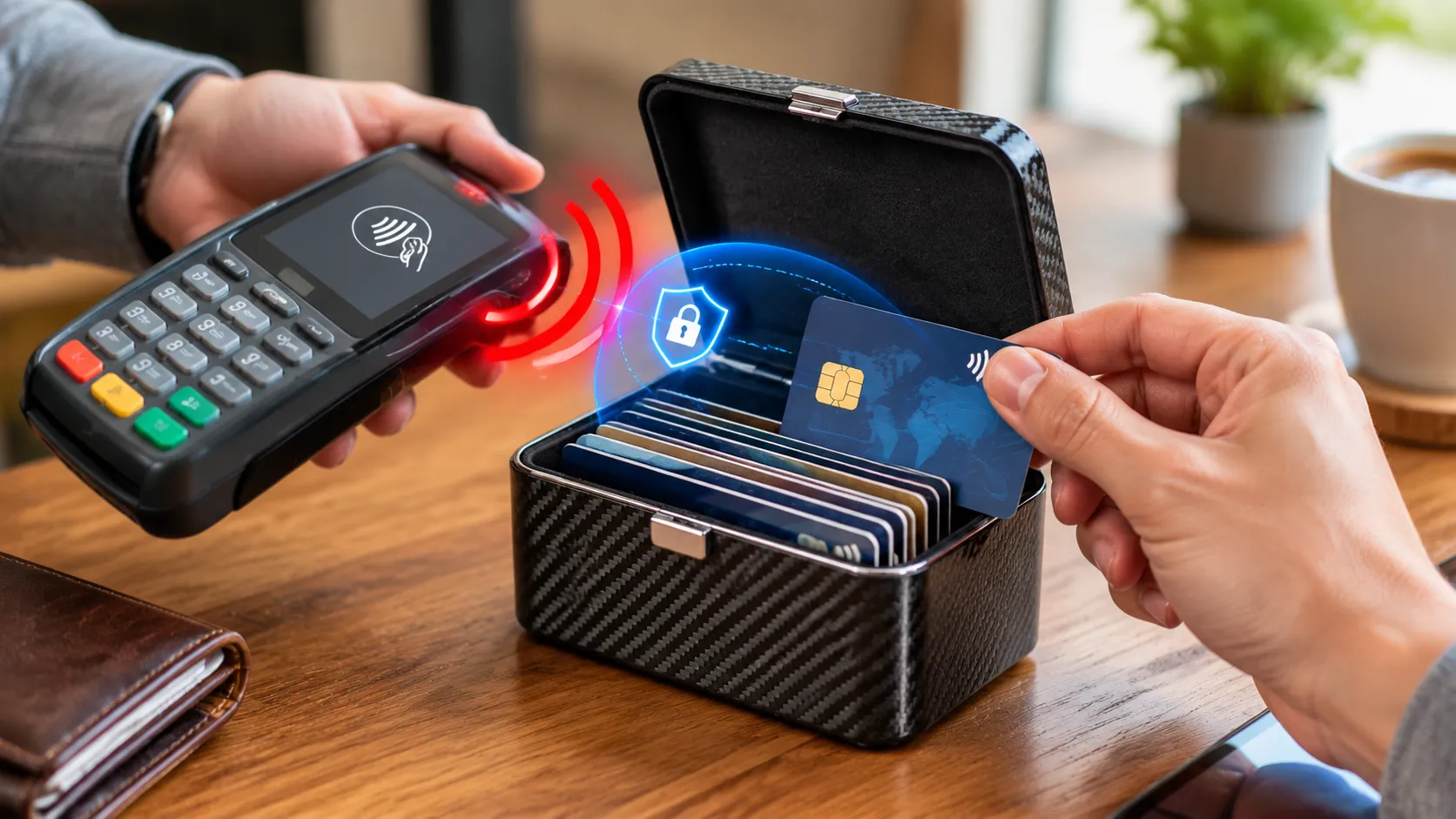 Testing an RFID blocking card box