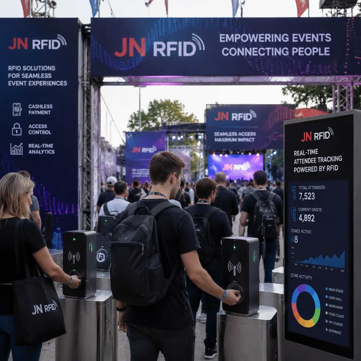 Conference and festival RFID credential solutions
