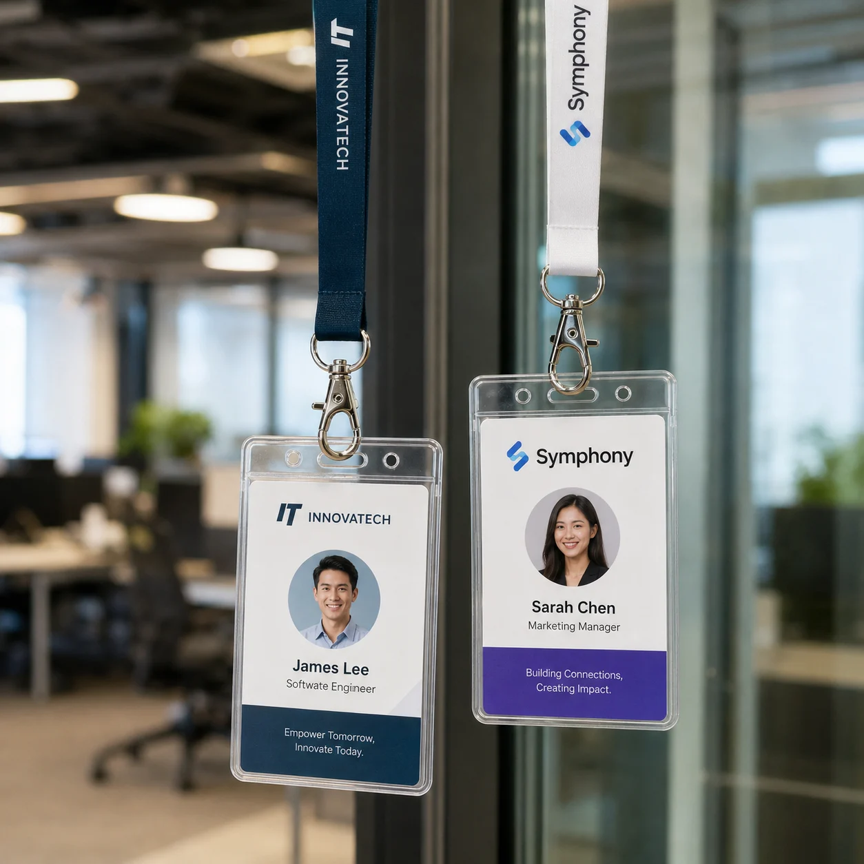 Corporate rfid card sleeves for secure campus access control badges
