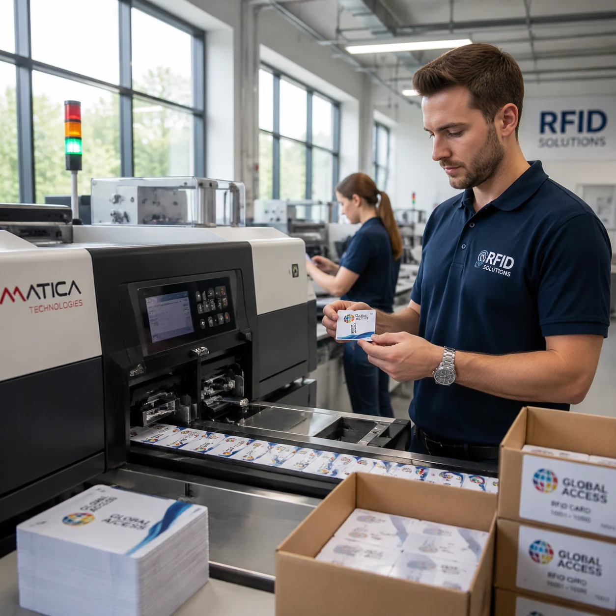 Custom branded RFID blocking cards with OEM printing and packaging