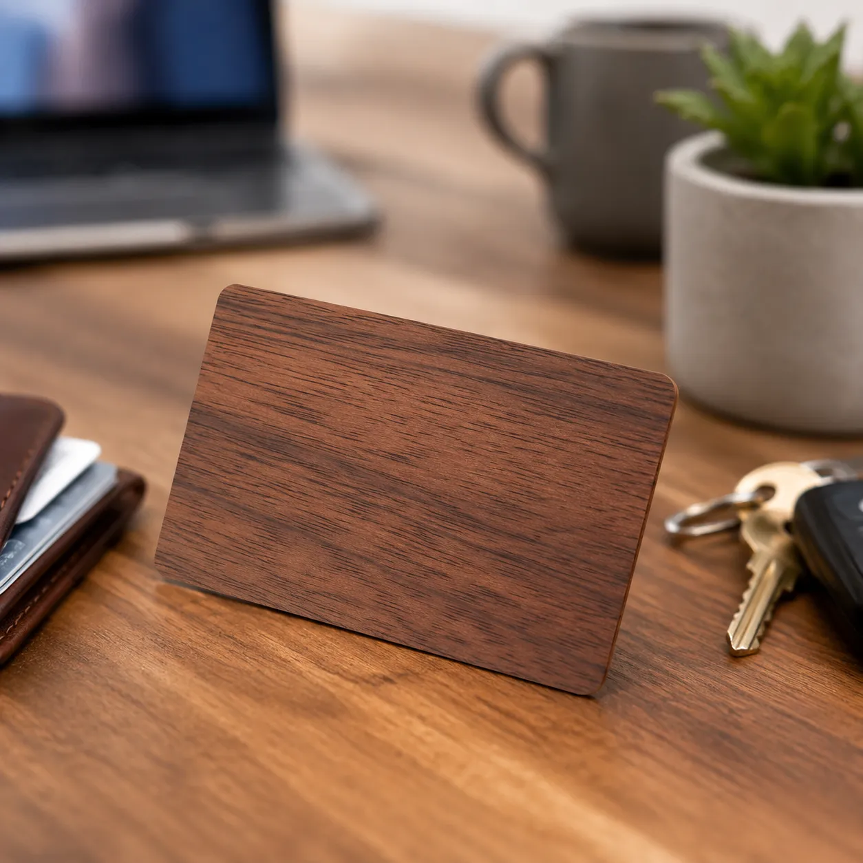 custom rfid wooden blocking card