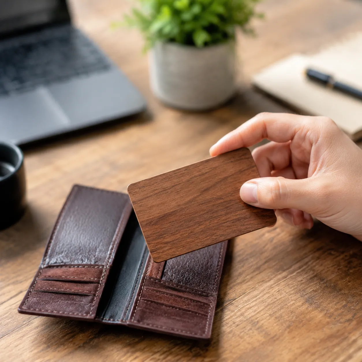custom rfid wooden blocking card user guide