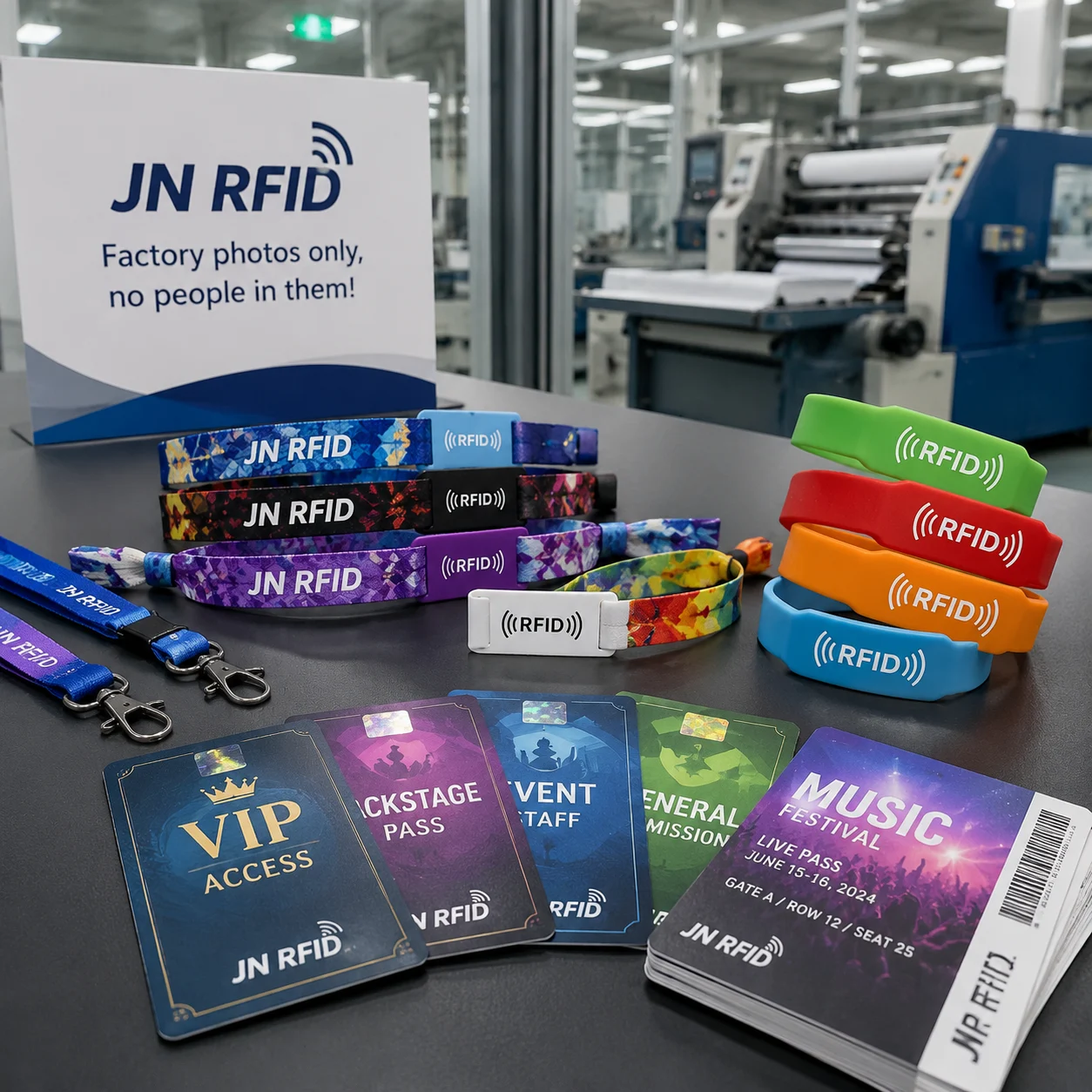 Event access control with smart RFID wristbands and ticketing