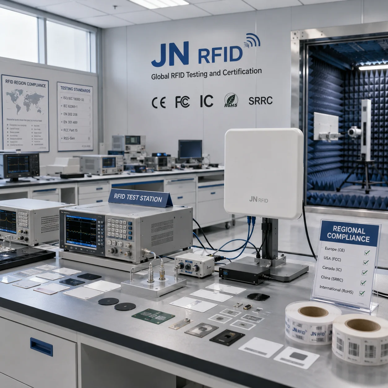 Global RFID compliance testing protocols for diverse regional market requirements