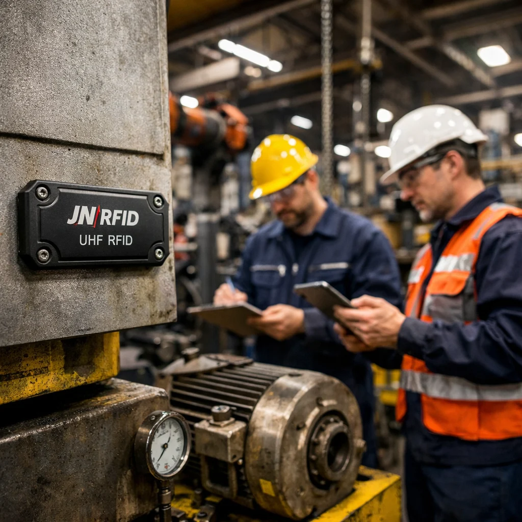 Industrial asset tracking using durable on-metal UHF RFID tags