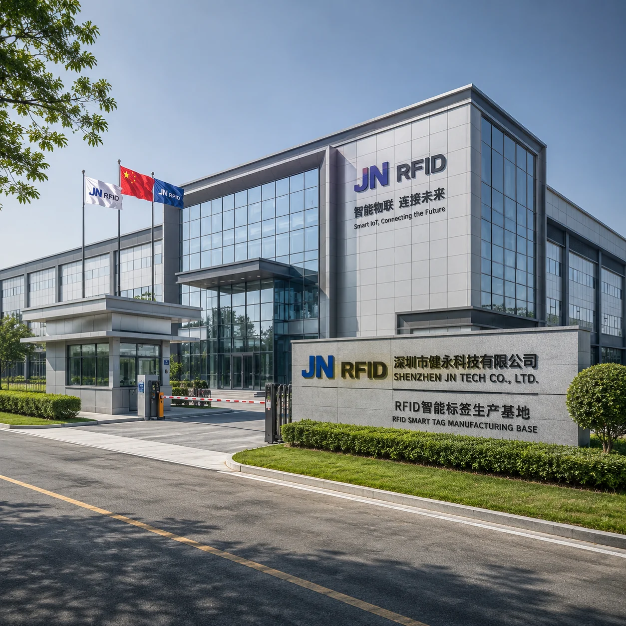 JN RFID advanced label manufacturing facility exterior