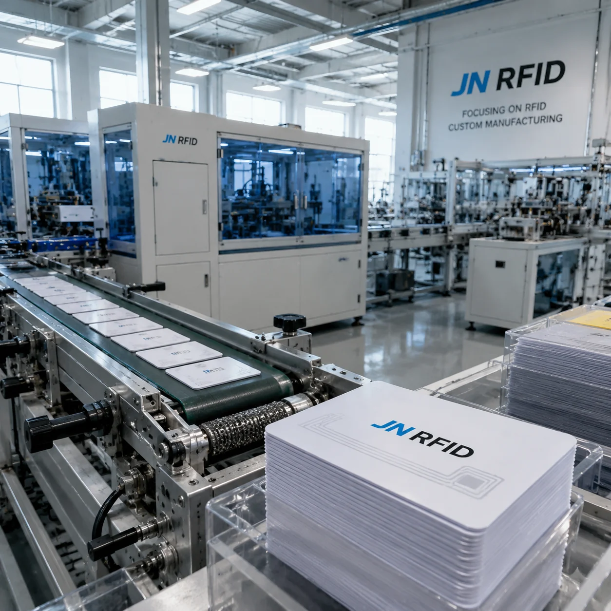 JN RFID advanced manufacturing facility and custom RFID products