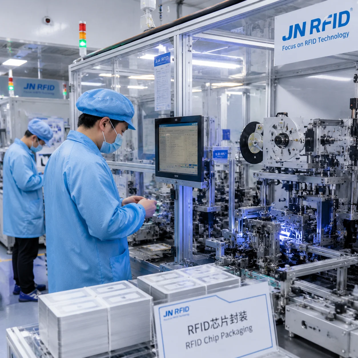 JN RFID factory production line and machinery
