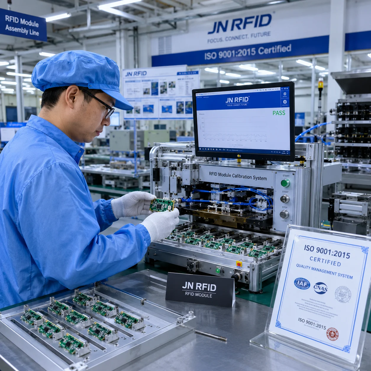 JN RFID industrial oem odm customization workflow diagram for modules and chips