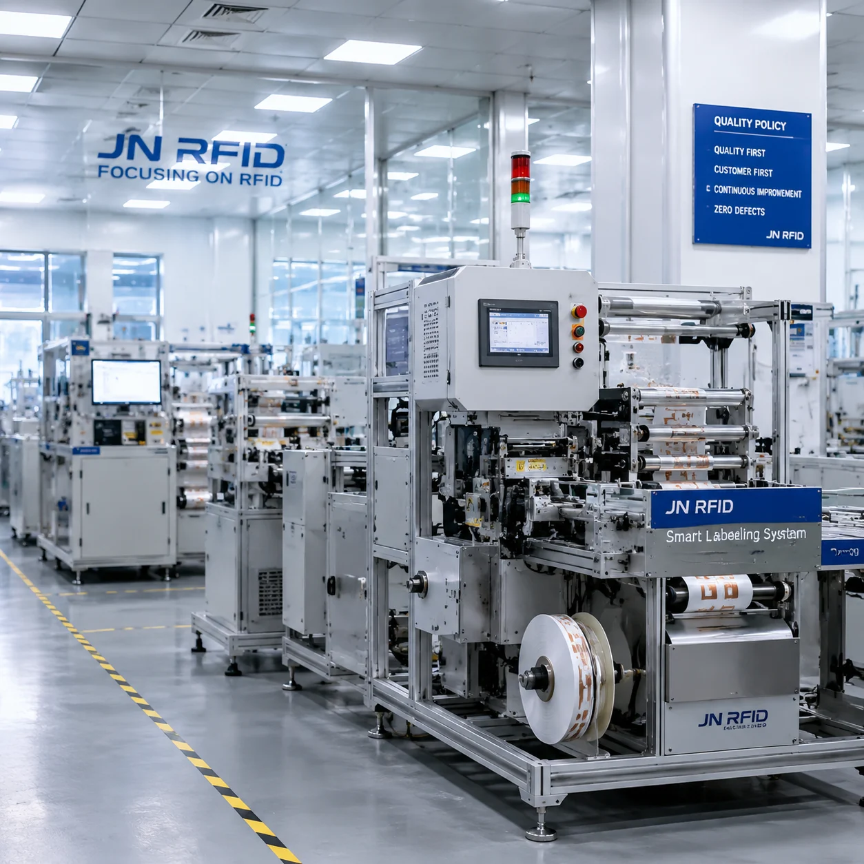 JN RFID manufacturing facility audit and third-party laboratory quality compliance testing