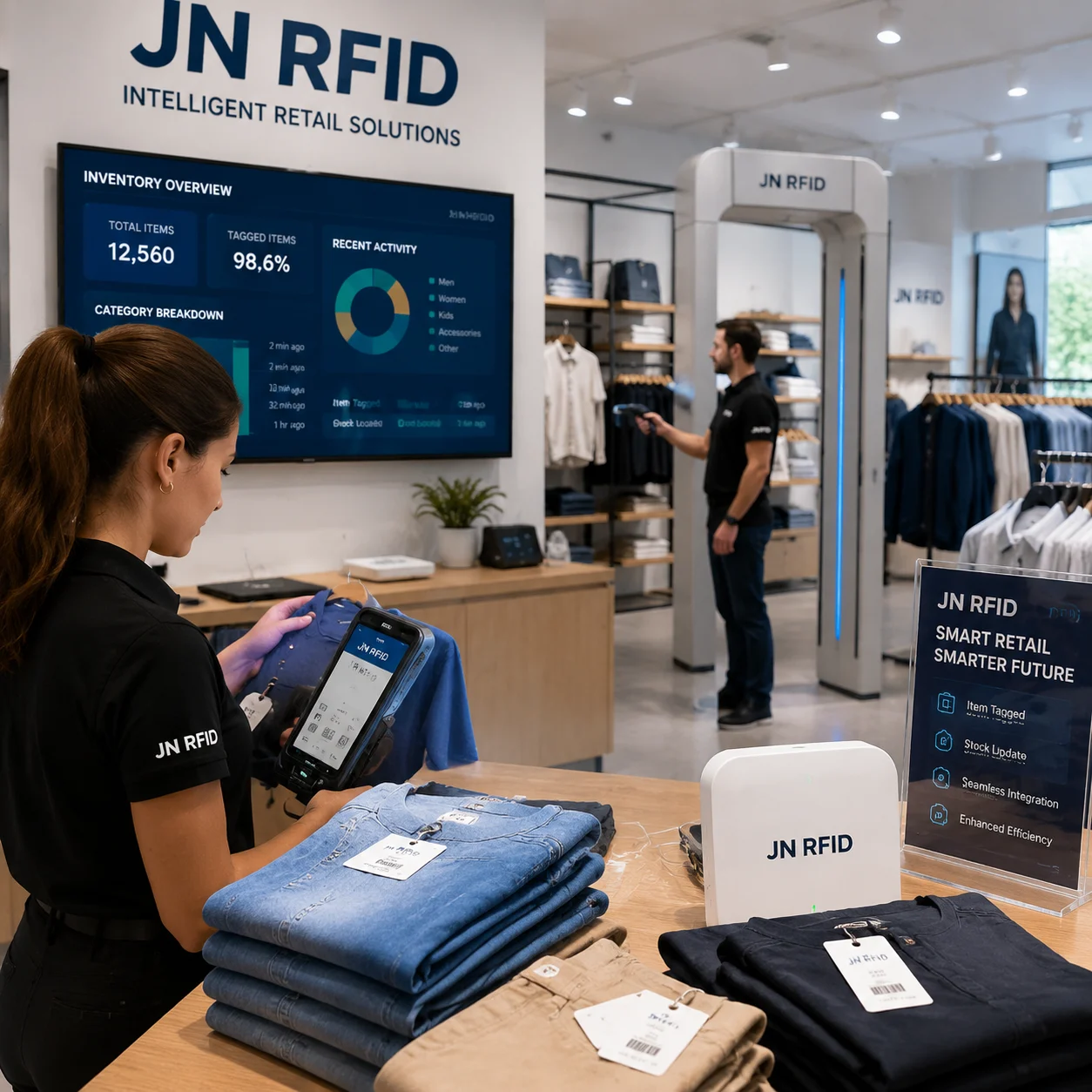 JN RFID retail store and apparel RFID solution success case highlights