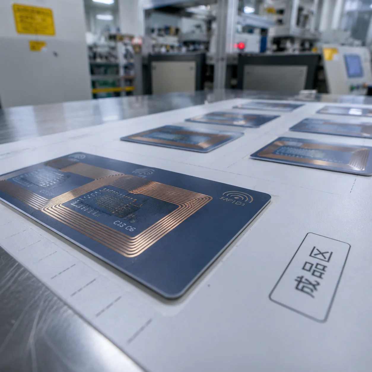 JN RFID textile selection and bag manufacturing layout