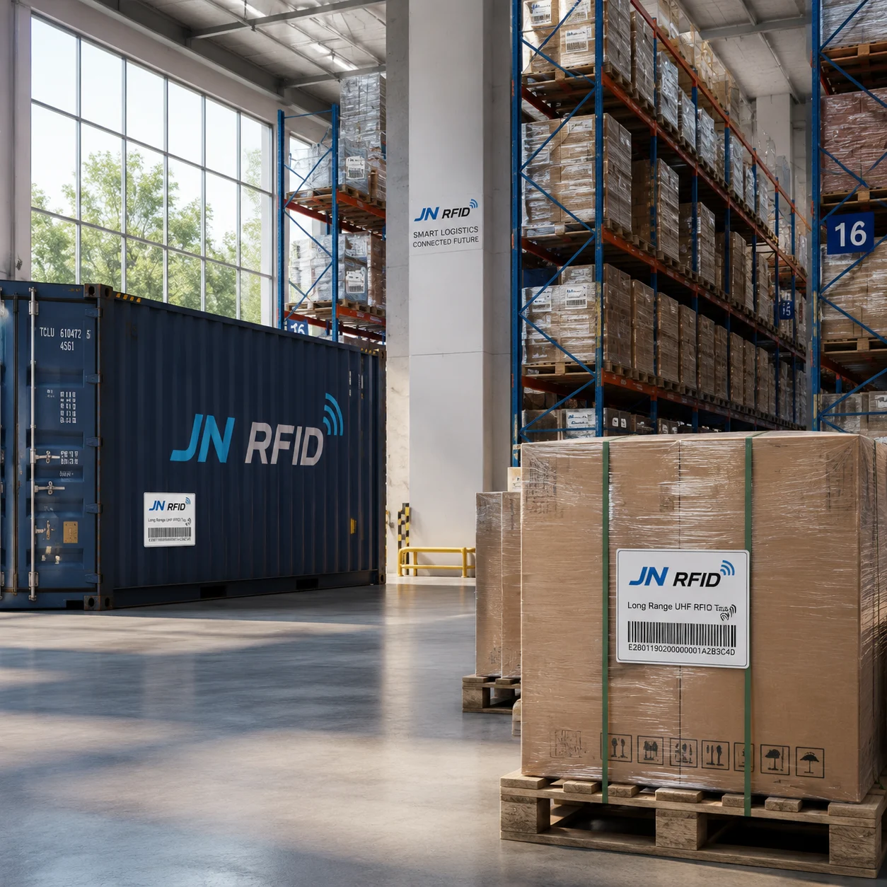 Logistics and supply chain management using long range UHF RFID tags