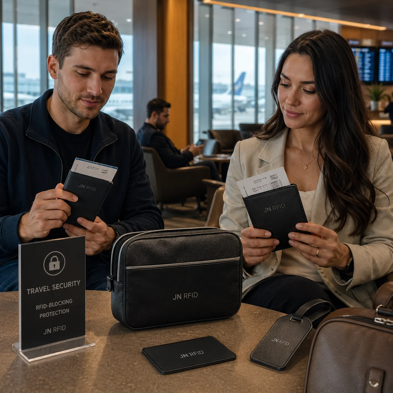 Passport RFID protection and travel hospitality security