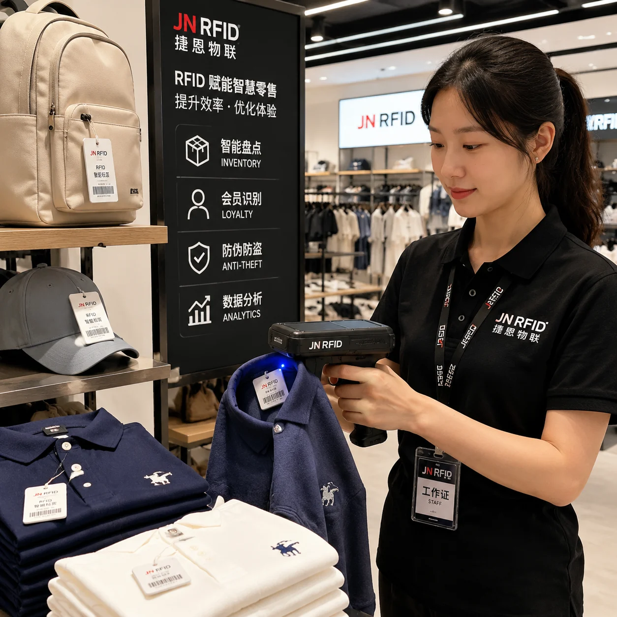 Retail inventory and omnichannel loyalty RFID module