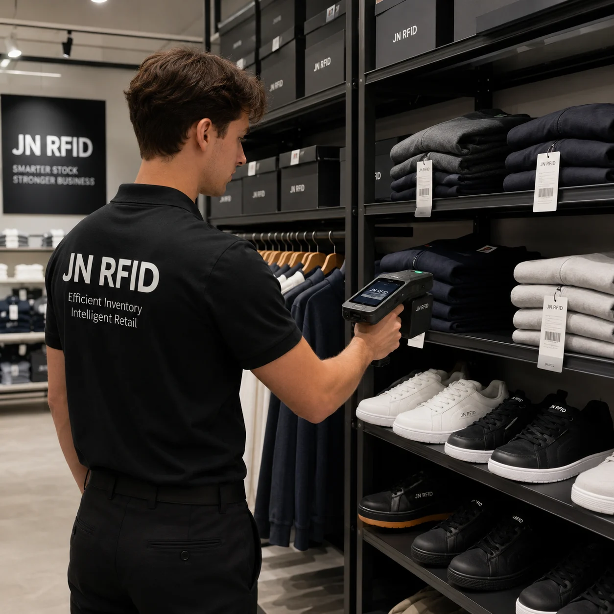 Retail store inventory RFID scanning