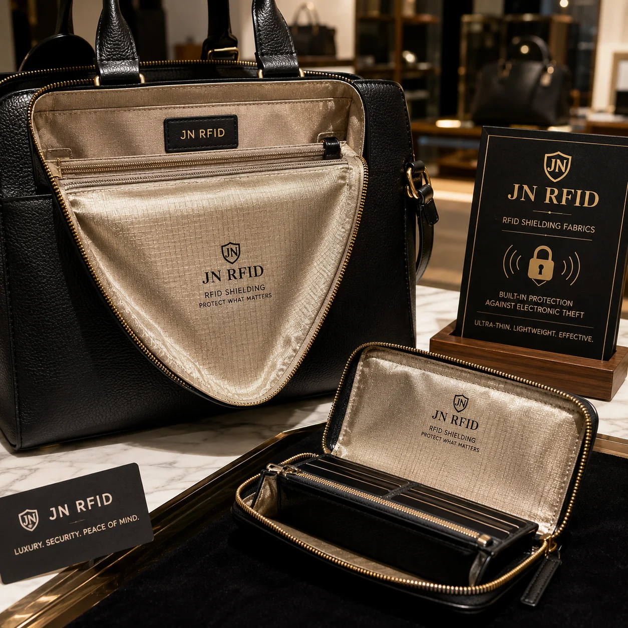 RFID blocking OEM materials for fashion and luggage brands