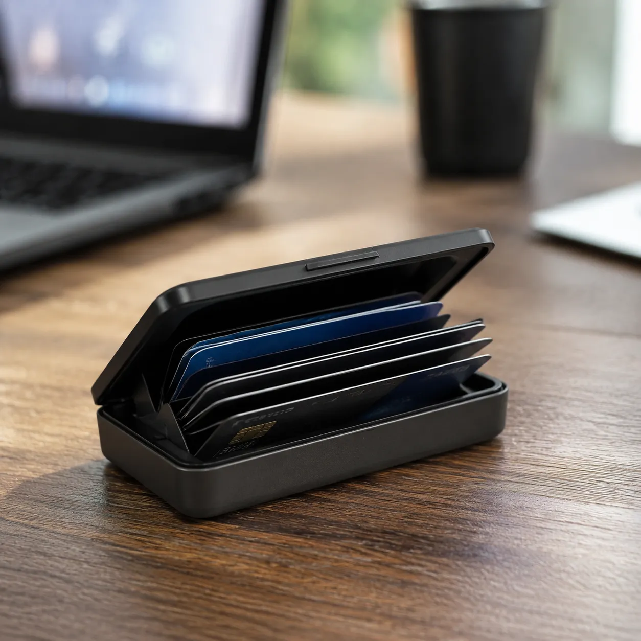 rfid blocking card box wallet