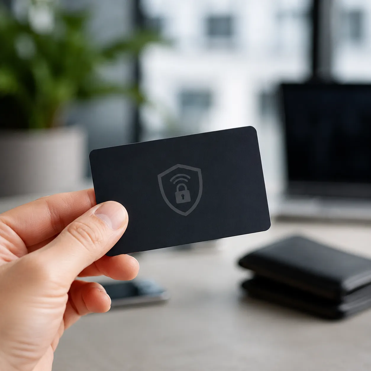 rfid blocking card with logo