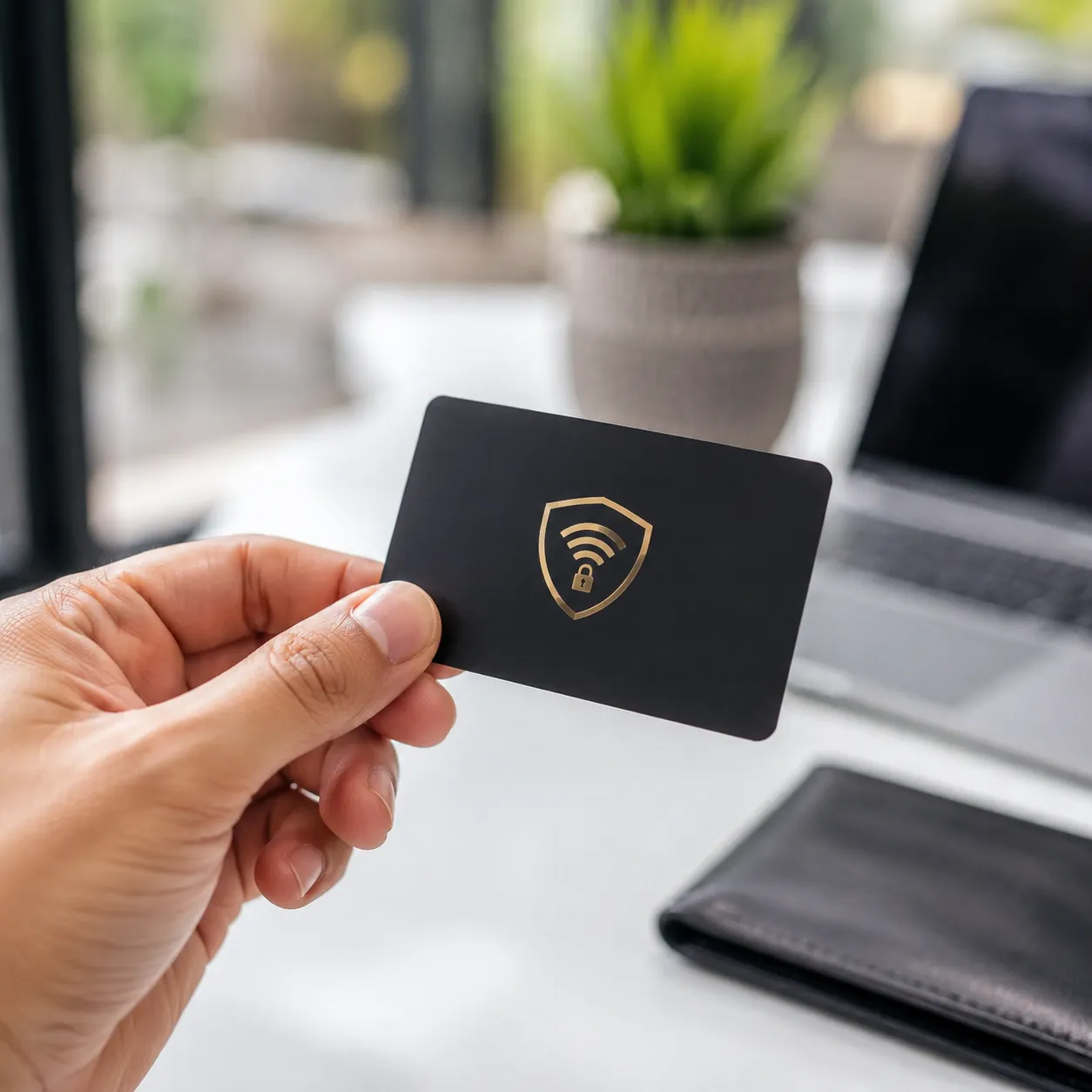 rfid blocking card with logo