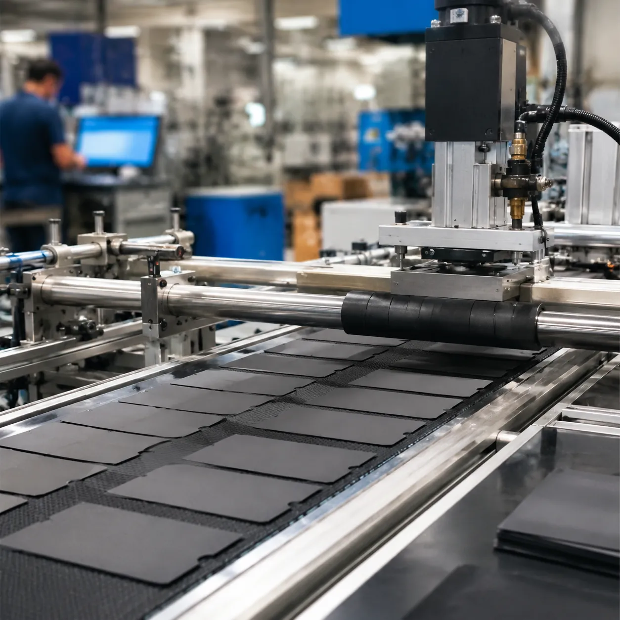 Automated production line for rfid blocking wallet insert OEM orders