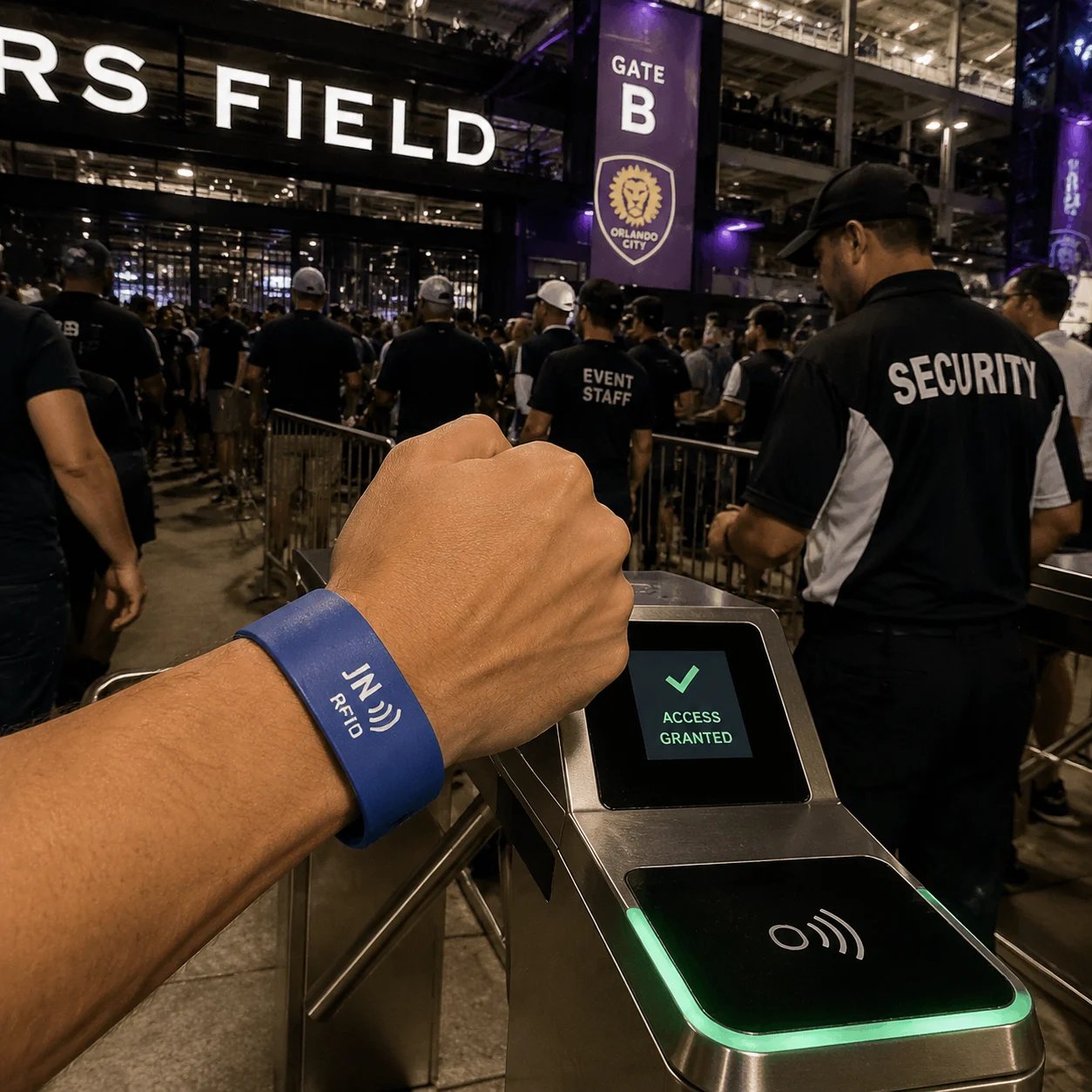 Security event ticketing and credentials