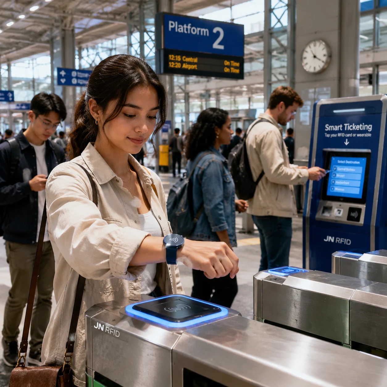 Transit ticketing and high-volume events RFID module