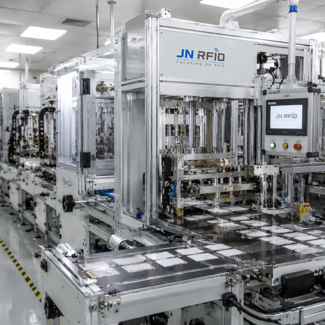 Video preview thumbnail of JN RFID smart card assembly line and automated lamination machinery