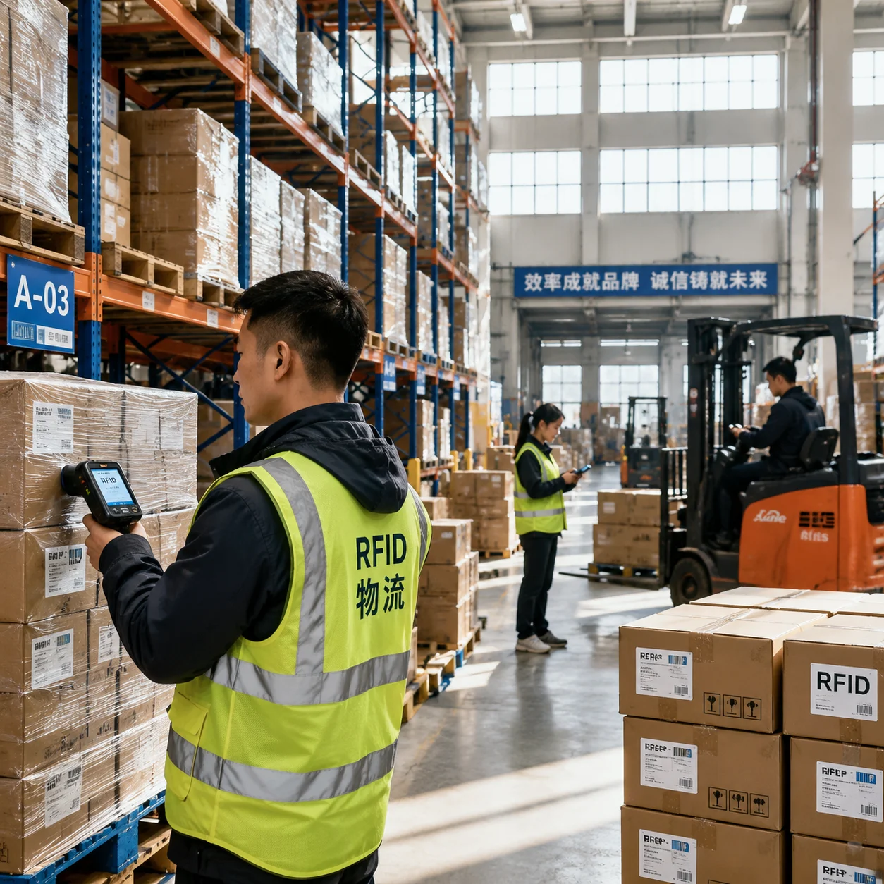 Warehouse logistics icon