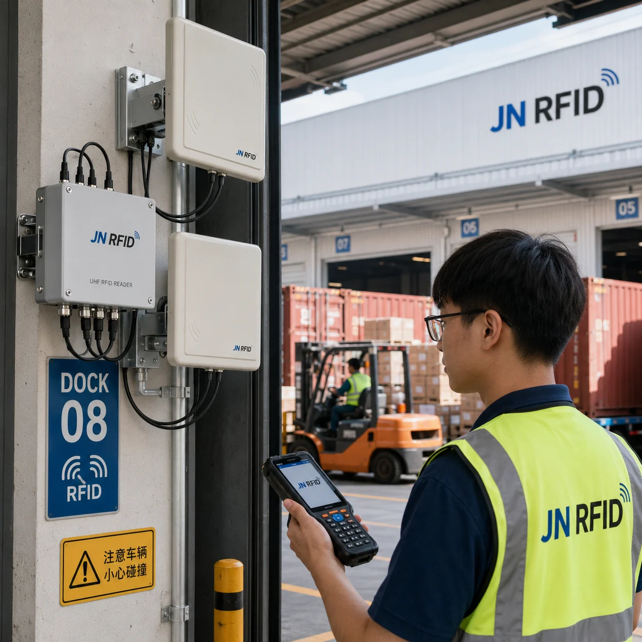 Warehouse logistics RFID system