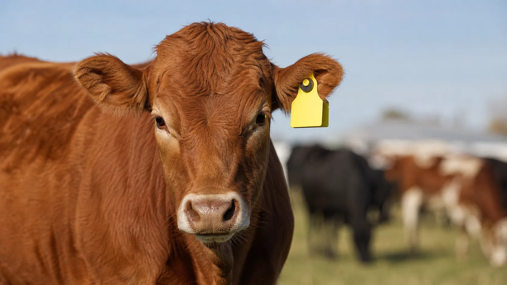 Long range UHF RFID ear tag for livestock tracking