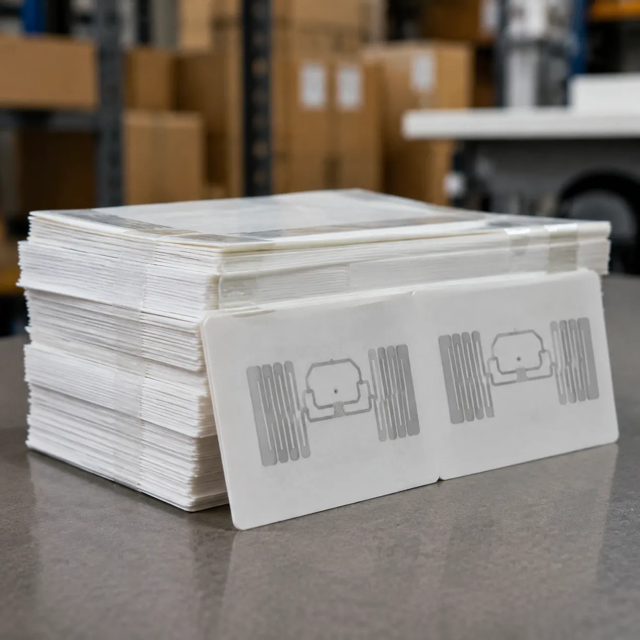 Buy UHF RFID tags in bulk — wholesale 860–960 MHz passive smart labels and wet inlays on factory roll