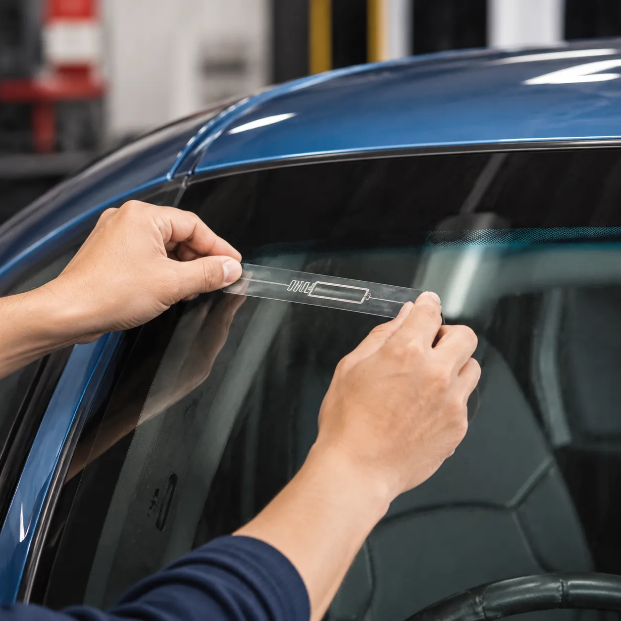 Custom UHF RFID windshield tag number printing