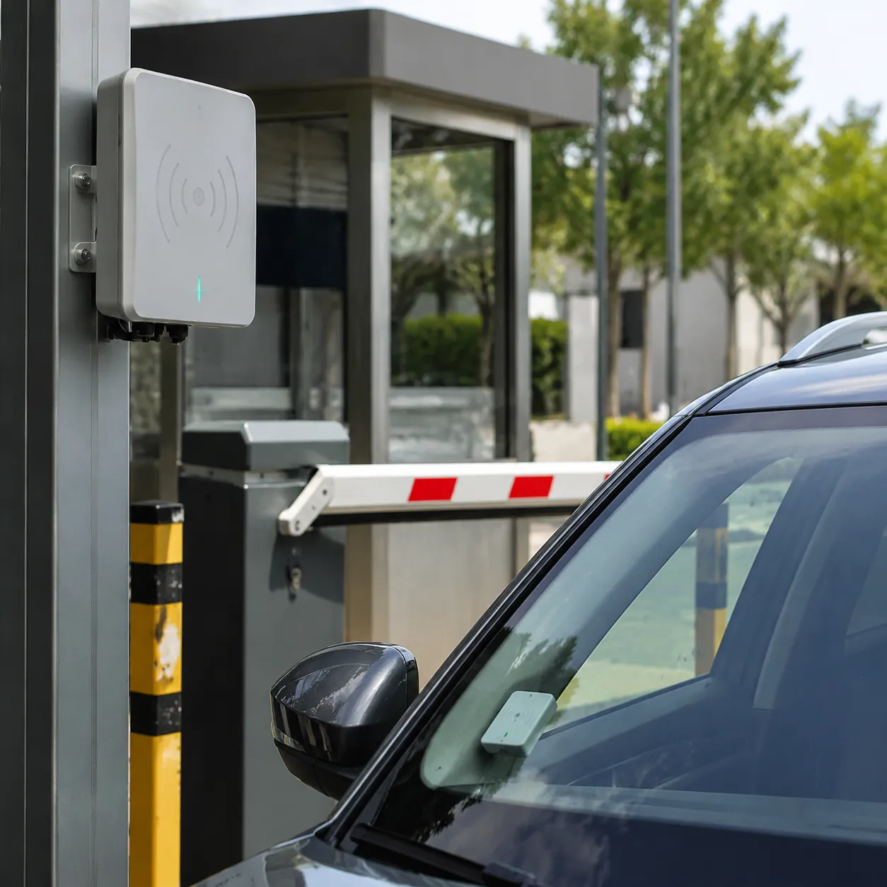 UHF RFID windshield tag vehicle access control