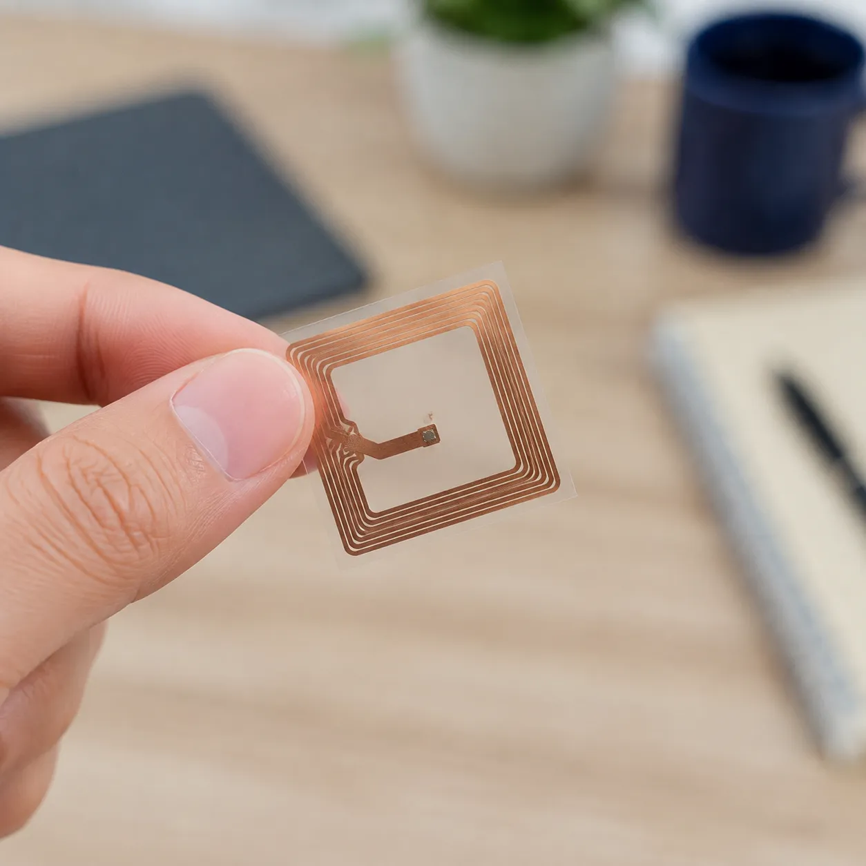 UHF embeddable copper wire RFID tag