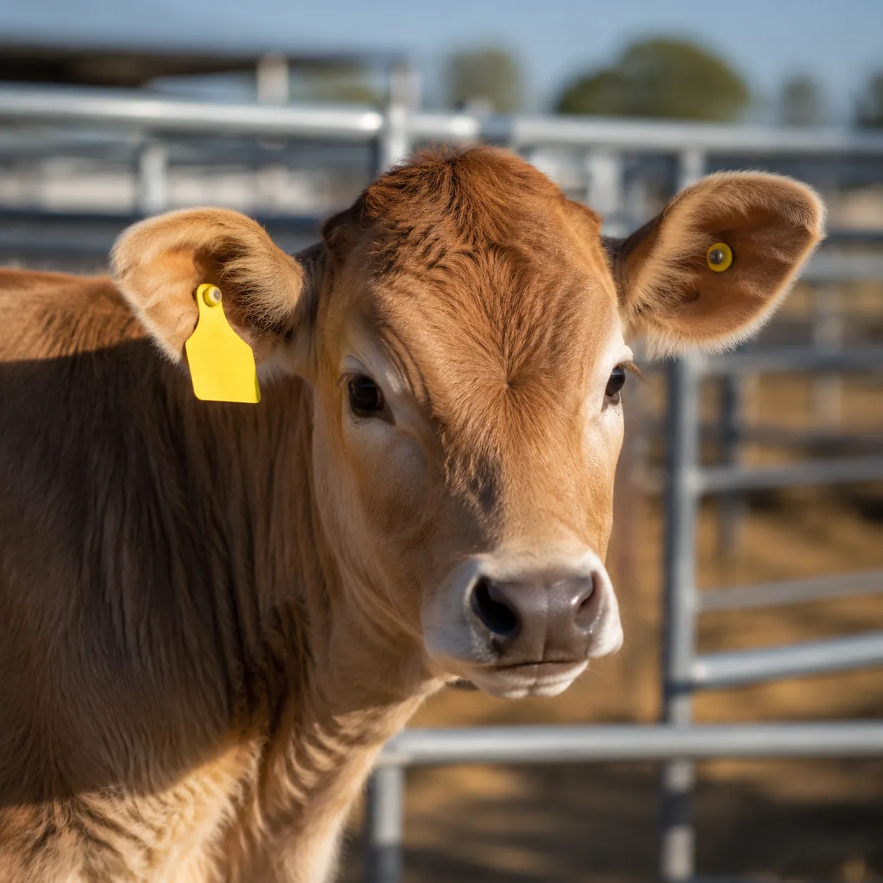 UHF 860-960 MHz Livestock RFID Ear Tag — Long-Range Passive Gen2