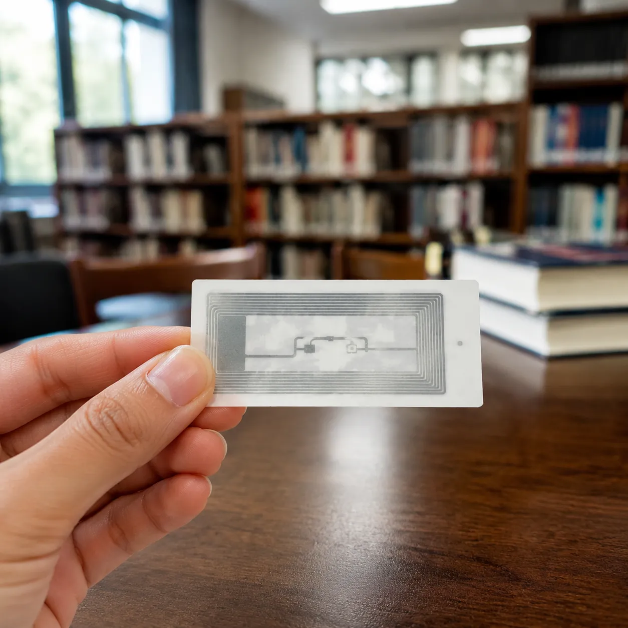 RFID UHF Library Tag — 860-960 MHz Passive Book Sticker